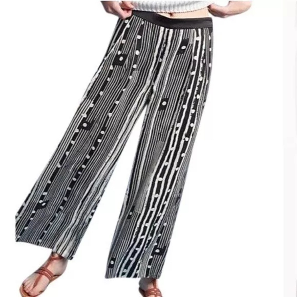Anthropologie Elevenses Palazzo Pants Size L